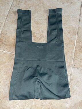 Alala Ribbed High-Waist Leggings - Deep Teal